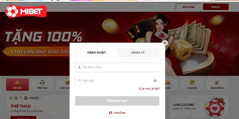 Đăng nhập nhà cái dễ